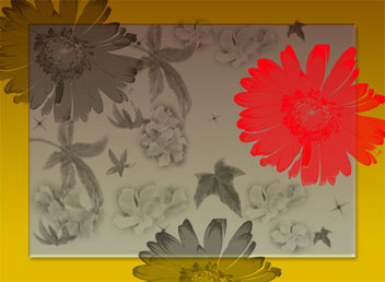 Red Daisy card cover